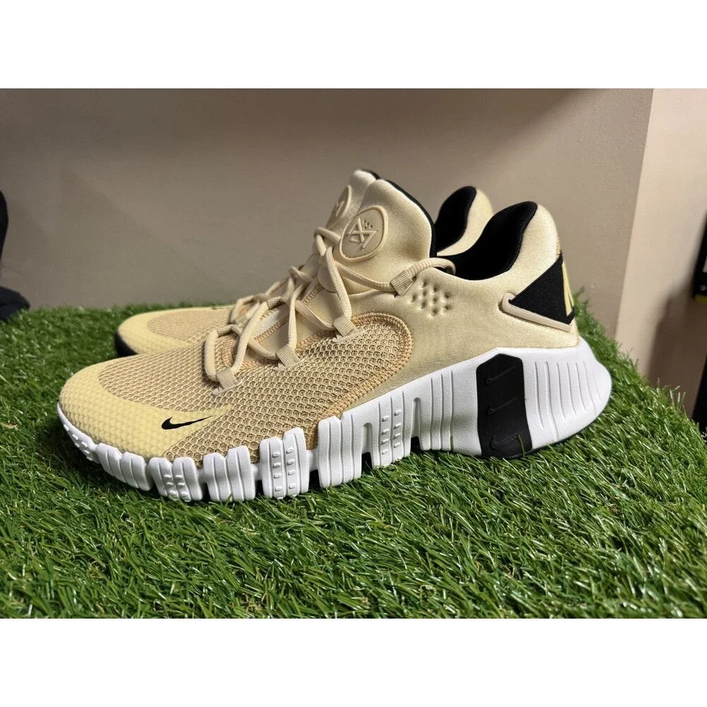 Nike Free Metcon 4 Vegas Gold Black Men's Training Shoes Size 14 CT3886-791 NEW